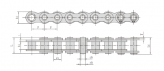 <font color='red'>80</font>HP空心銷軸鏈條_16A空心鏈